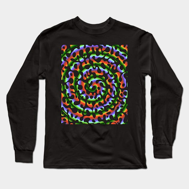 Psychedelic Black Camo Long Sleeve T-Shirt by Psychadelics